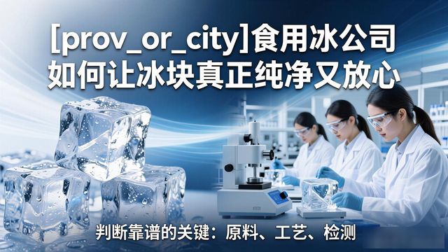 惠州食用冰公司如何让冰块真正纯净又放心